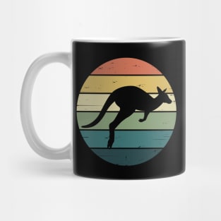 Retro Rainbow Kangaroo Mug